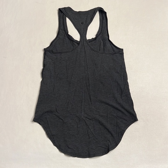 31. Lululemon Charcoal Grey Scoop Neck Tank w/ Pocket - Picture 3 of 3